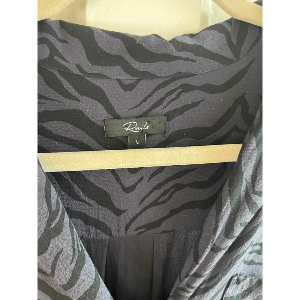 Rails Black Zebra-Print Jumpsuit - Picture 4 of 7